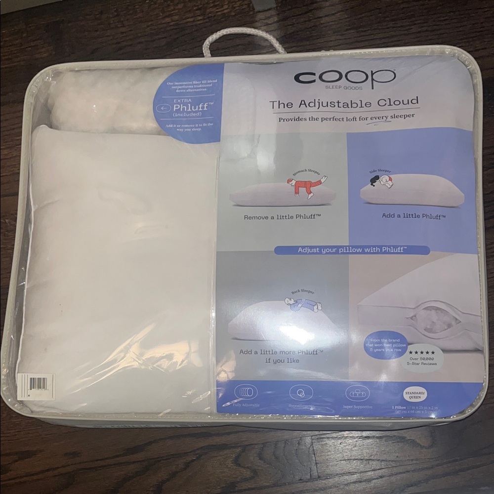 Adjustable Cloud Pillow - White